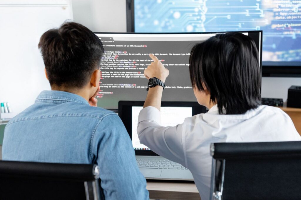 Security analyst monitoring threats