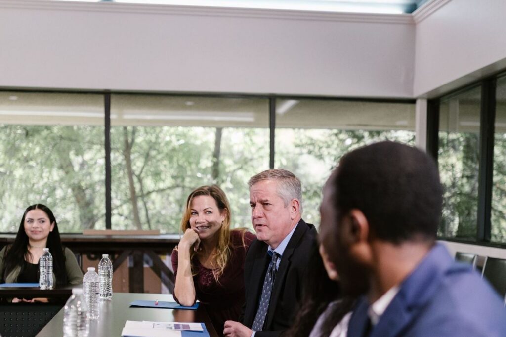 Executives in a boardroom