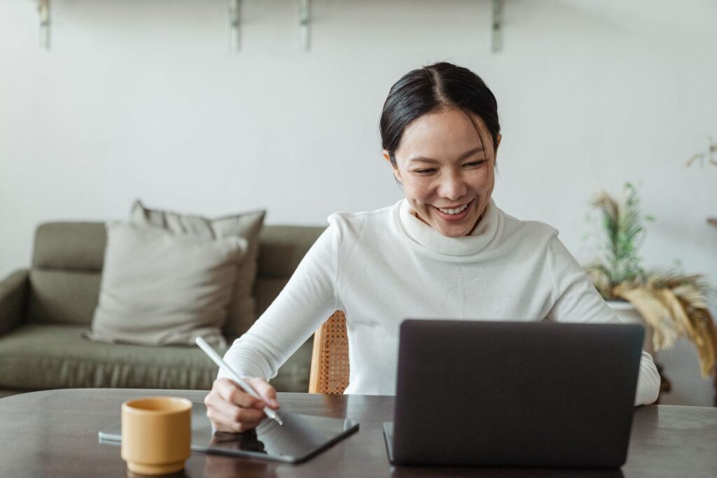 Professional working securely from anywhere