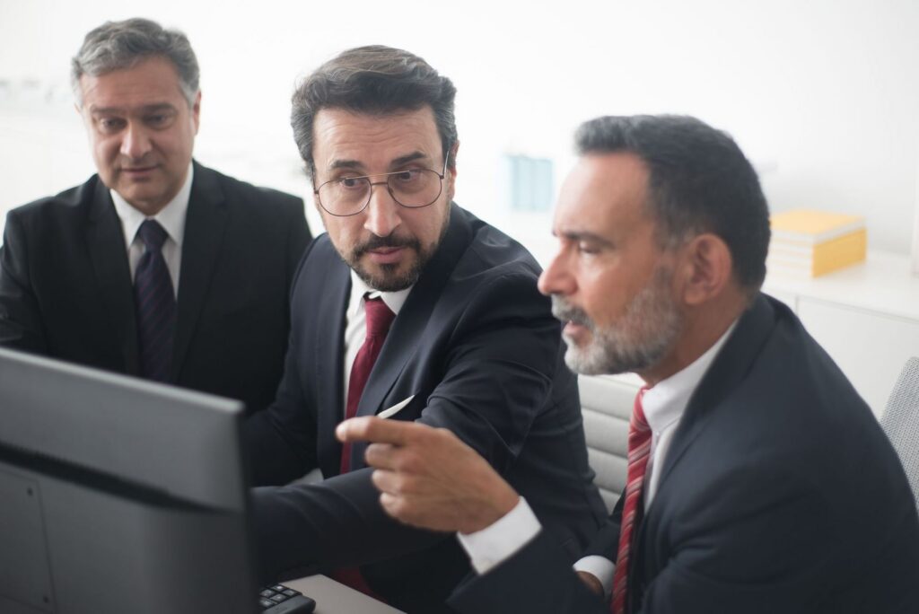 Cybersecurity analyst at work